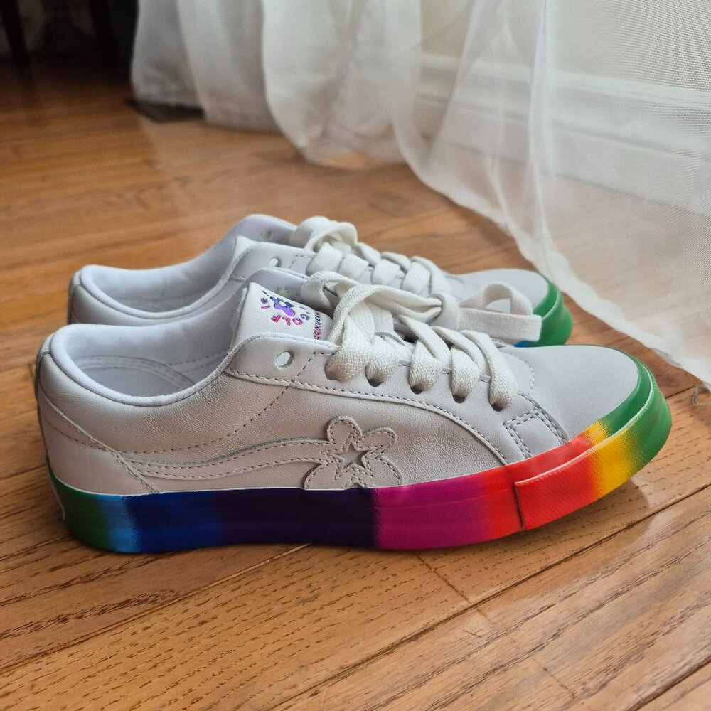 Rainbow Converse x Golf Le Fleur One Star OX Low Unisex M5 W7